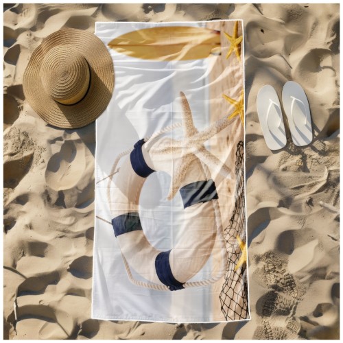 Ręcznik Plażowy Kąpielowy XXL 100x180 Rozgwiazda Szybkoschnący R143