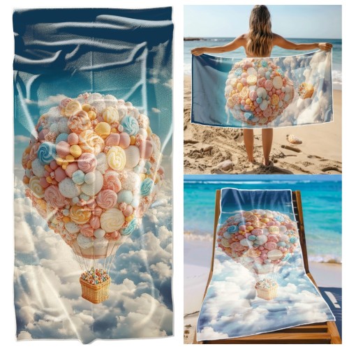 Ręcznik Plażowy Kąpielowy XXL 100x180 Balon Szybkoschnący R127