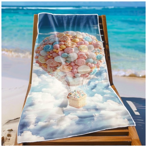 Ręcznik Plażowy Kąpielowy XXL 100x180 Balon Szybkoschnący R127