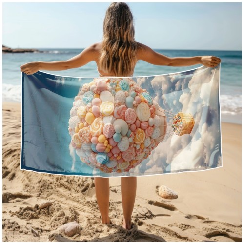 Ręcznik Plażowy Kąpielowy XXL 100x180 Balon Szybkoschnący R127