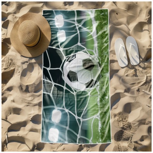 Ręcznik Plażowy Kąpielowy XL 70x140 Piłka Nożna Szybkoschnący R138