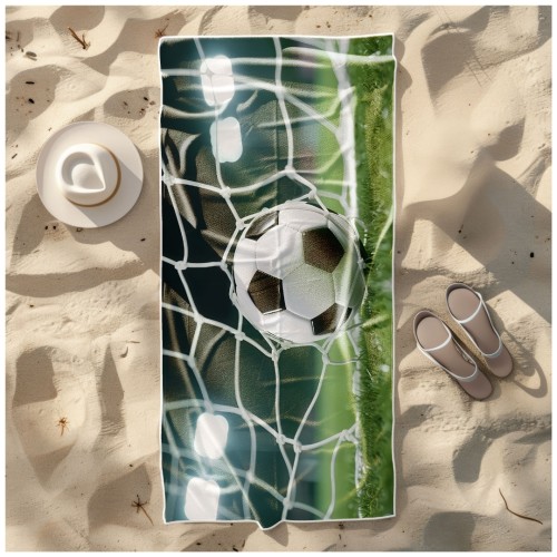 Ręcznik Plażowy Kąpielowy XXL 100x180 Piłka Nożna Szybkoschnący R138