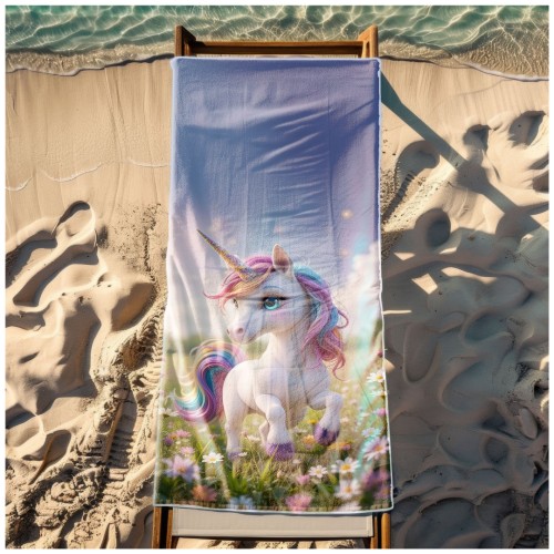 Ręcznik Plażowy Kąpielowy XL 70x140 Unicorn Szybkoschnący R107