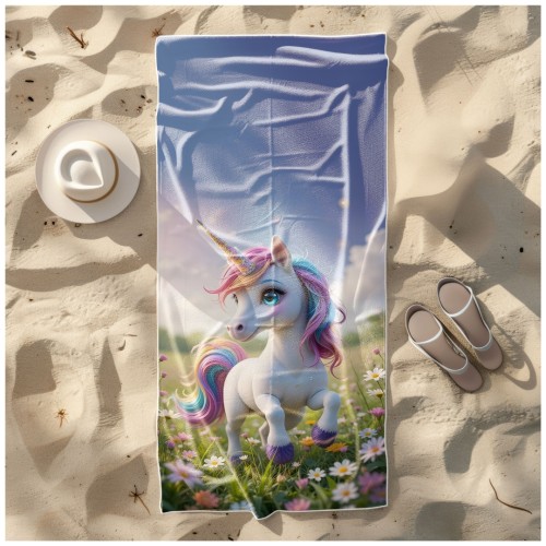 Ręcznik Plażowy Kąpielowy XXL 100x180 Unicorn Szybkoschnący R107