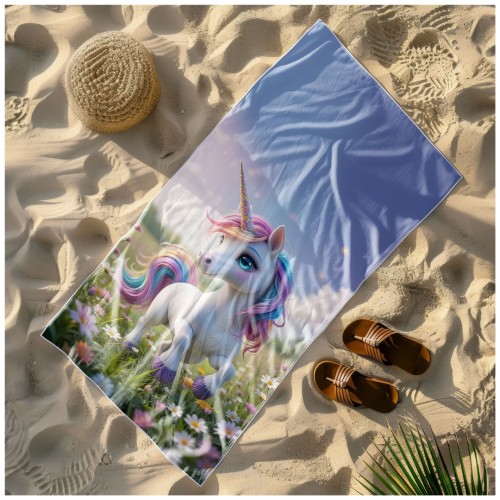 Ręcznik Plażowy Kąpielowy XXL 100x180 Unicorn Szybkoschnący R107