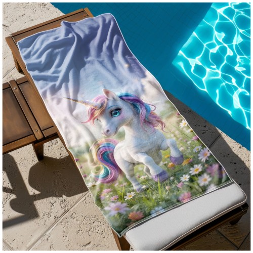 Ręcznik Plażowy Kąpielowy XXL 100x180 Unicorn Szybkoschnący R107
