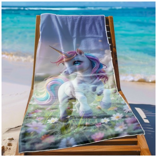 Ręcznik Plażowy Kąpielowy XXL 100x180 Unicorn Szybkoschnący R107