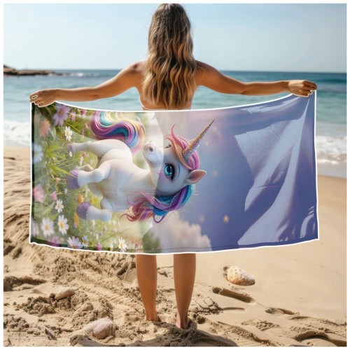 Ręcznik Plażowy Kąpielowy XXL 100x180 Unicorn Szybkoschnący R107