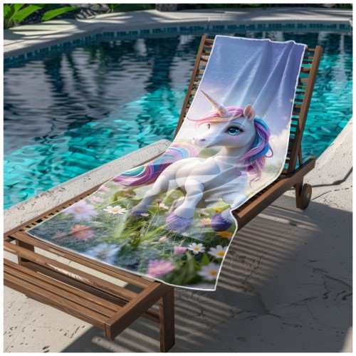 Ręcznik Plażowy Kąpielowy XXL 100x180 Unicorn Szybkoschnący R107