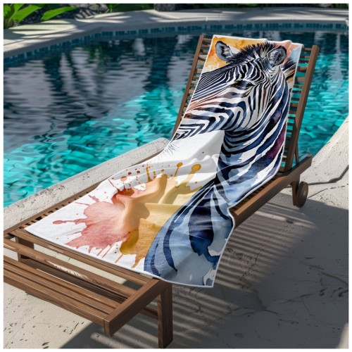 Ręcznik Plażowy Kąpielowy XL 70x140 Zebra Szybkoschnący R130