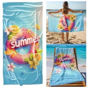 Ręcznik Plażowy Kąpielowy XL 70x140 Summer Szybkoschnący R135
