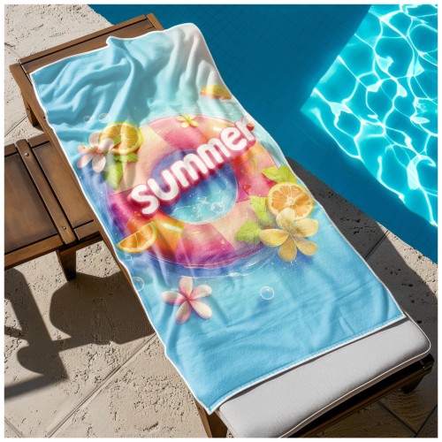 Ręcznik Plażowy Kąpielowy XL 70x140 Summer Szybkoschnący R135