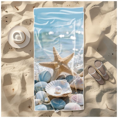 Ręcznik Plażowy Kąpielowy XL 70x140 Rozgwiazda Szybkoschnący R133