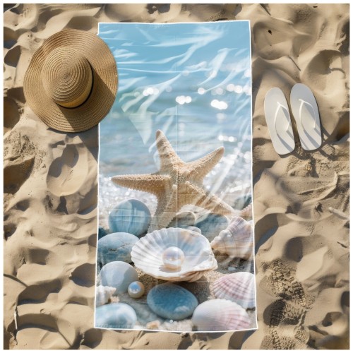 Ręcznik Plażowy Kąpielowy XL 70x140 Rozgwiazda Szybkoschnący R133