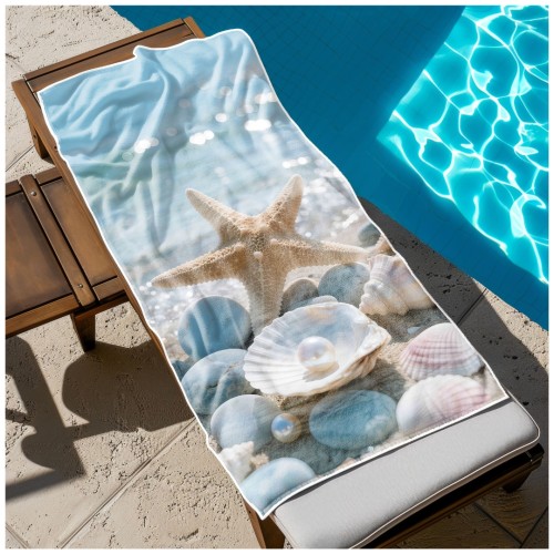 Ręcznik Plażowy Kąpielowy XL 70x140 Rozgwiazda Szybkoschnący R133