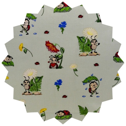 Komplet Pościeli Dziecięcej 120x160 + 50x60 Biedronki Seledyn