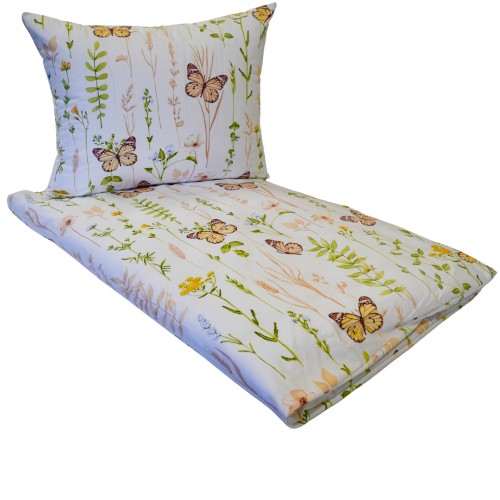 Komplet Pościeli Dziecięcej 120x160 + 50x70 Motyle Kolorowe