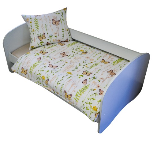 Komplet Pościeli Dziecięcej 120x160 + 50x70 Motyle Kolorowe