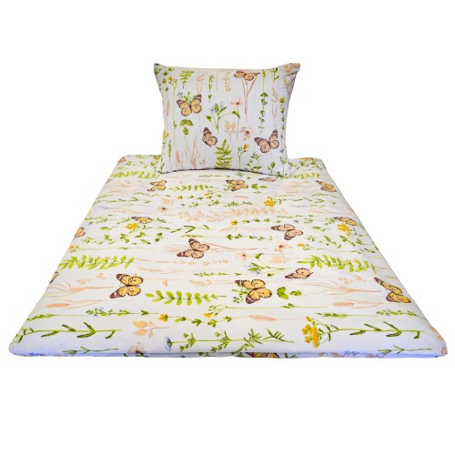 Komplet Pościeli Dziecięcej 100x135 + 50x60 Motyle Kolorowe