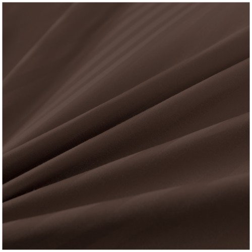 Pościel Z Lamówką 160x200 2x70x80 Brązowa Adamaszkowa Pasy 1Cm