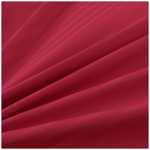 Pościel Z Lamówką 160x200 2x70x80 Czerwona Adamaszkowa Pasy 1Cm