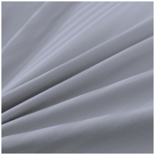 Pościel Z Lamówką 160x200 2x70x80 Silver Blue Adamaszkowa Pasy 1Cm