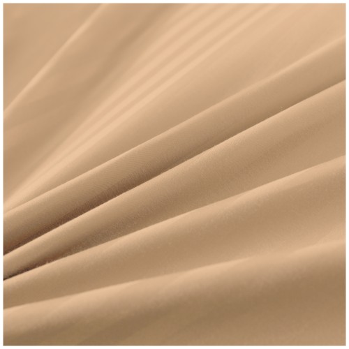 Pościel Z Lamówką 140x200 1x70x80 Cappuccino Adamaszkowa Pasy 1Cm