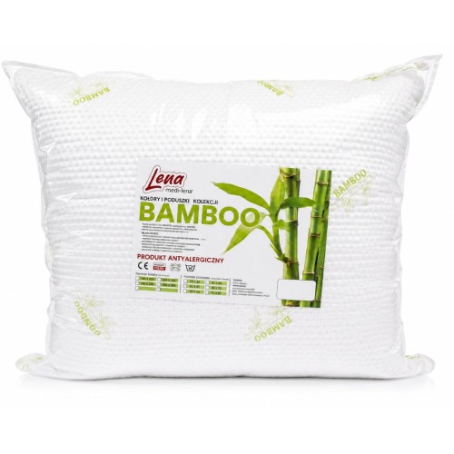 Poduszka Bambusowa 70x80 BAMBOO Antyalergiczna Pikowana Całoroczna Ciepła