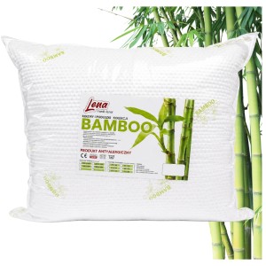 Poduszka Bambusowa 50x60 BAMBOO Antyalergiczna Pikowana Całoroczna Ciepła
