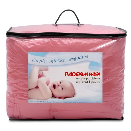 Kołdra 220x200 Półpuch Różowa Całoroczna 3000g Uniwersalna