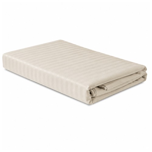 Komplet Pościeli Adamaszek  140x200 + 1 x 70x80 Champagne Zamek Pasy 1 Cm