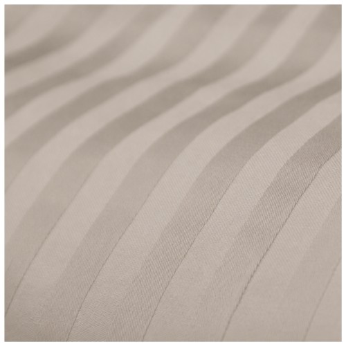 Komplet Pościeli Adamaszek  160x200 + 2 x 70x80 Light Brown Zamek Pasy 1 Cm