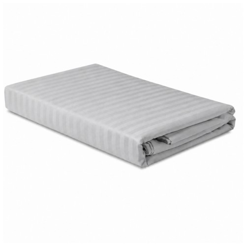 Komplet Pościeli Adamaszek  140x200 + 1 x 70x80 Silver Zamek Pasy 1 Cm