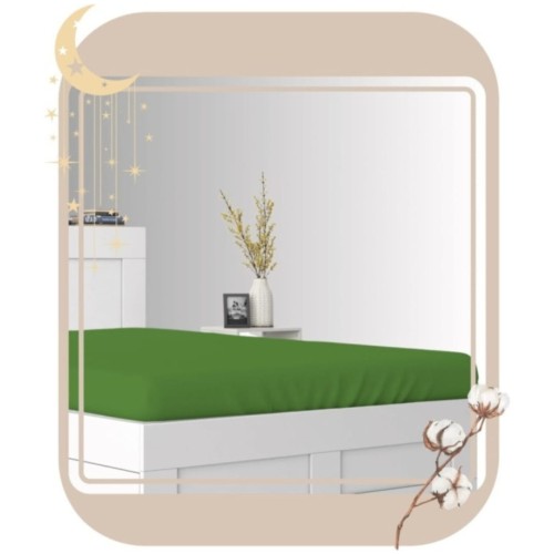 Prześcieradło JERSEY Z Gumką 60x120 Oliwka 100% Bawełniane