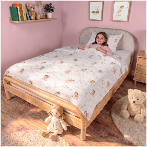 Komplet Pościeli Dziecięcej 100x135 + 50x60 Calineczka Beż