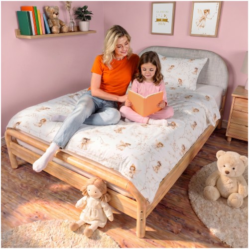 Komplet Pościeli Dziecięcej 100x160 + 70x80 Calineczka Beż