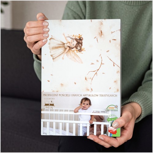 Komplet Pościeli Dziecięcej 120x160 + 70x80 Calineczka Beż