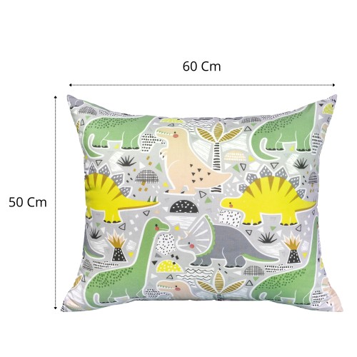 Poszewka Dziecięca 50x60 Bawełniana Dinozaury