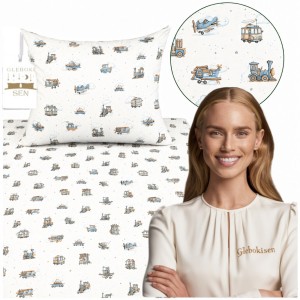 Pościel Muślinowa Dziecięca 100x135 + 50x60 100% Bawełniana Mały Odkrywca