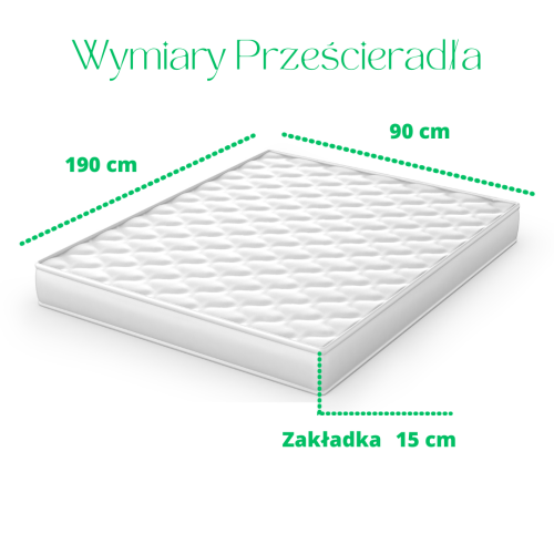 Prześcieradło JERSEY Z Gumką 90x190 Beżowy