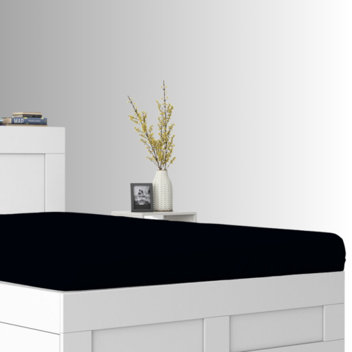 Prześcieradło JERSEY Z Gumką 60x120 Czarny