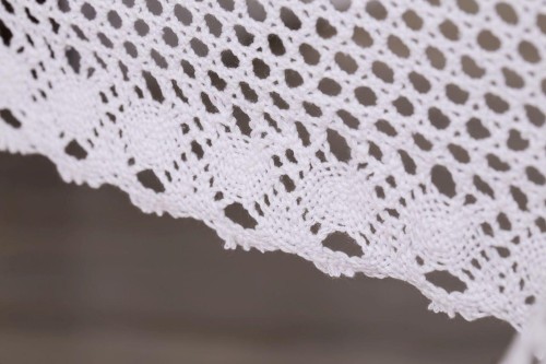 Obrus Szydełkowy Bawełna 60x60 Biel