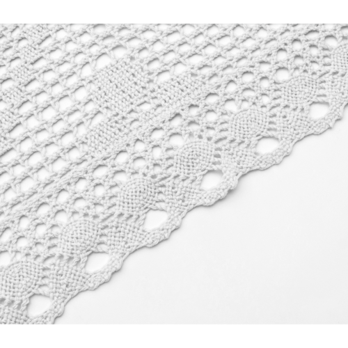 Obrus Szydełkowy Bawełna 85x85 Biel