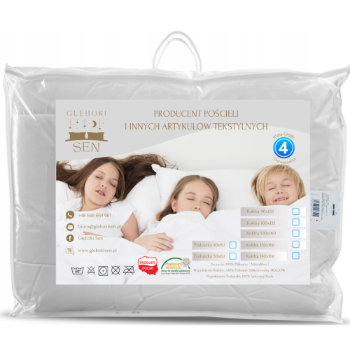 Kołdra Dziecięca 100x135 MIŚ Antyalergiczna