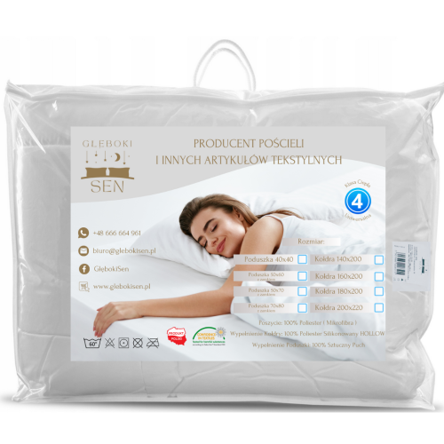 Kołdra Antyalergiczna Całoroczna 180x200 Głęboki Sen