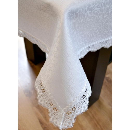 Obrus Biały Gipiura 150x300